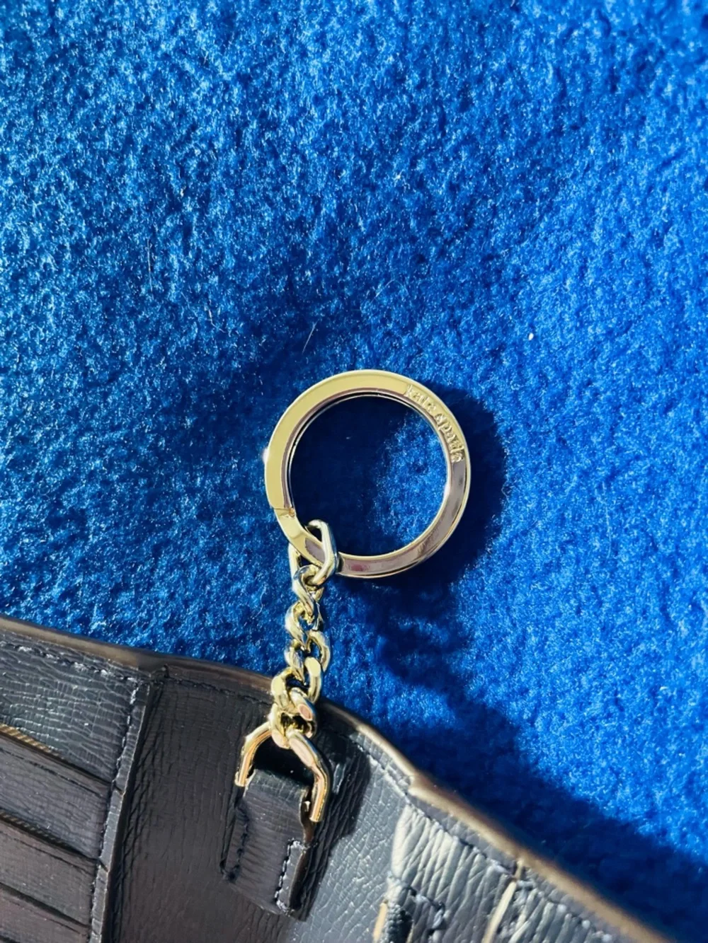 Kate Spade Margaux Small Keyring Wallet light gray